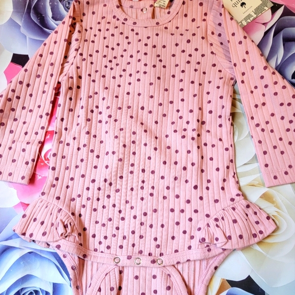 kate quinn Other - Nwt Kate quinn ls ruffle bodysuit 18-24 m Organic new